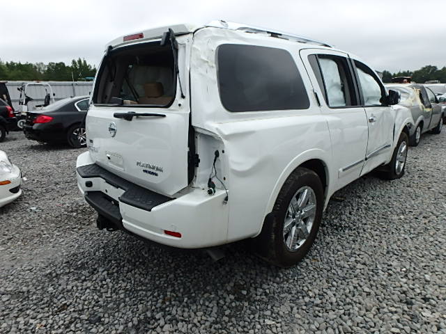 5N1BA0NF2DN615284 - 2013 NISSAN ARMADA PLA WHITE photo 4