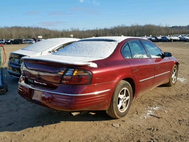 1G2HX54K5Y4240631 - 2000 PONTIAC BONNEVILLE MAROON photo 4