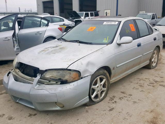 3N1AB51D22L701659 - 2002 NISSAN SENTRA SE- SILVER photo 2