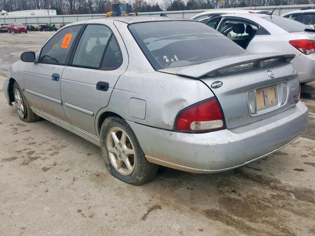 3N1AB51D22L701659 - 2002 NISSAN SENTRA SE- SILVER photo 3