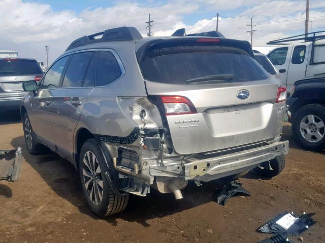 4S4BSENC5H3297484 - 2017 SUBARU OUTBACK 3. BEIGE photo 3