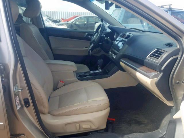 4S4BSENC5H3297484 - 2017 SUBARU OUTBACK 3. BEIGE photo 5