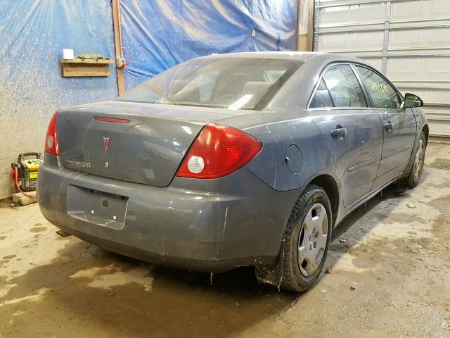 1G2ZF58B374275944 - 2007 PONTIAC G6 VALUE L GRAY photo 4