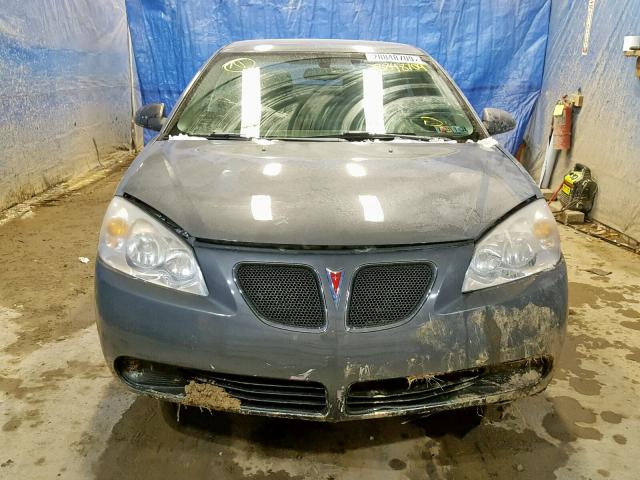 1G2ZF58B374275944 - 2007 PONTIAC G6 VALUE L GRAY photo 9