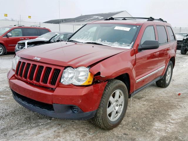 1J4PR4GK0AC134066 - 2010 JEEP GRAND CHER RED photo 2