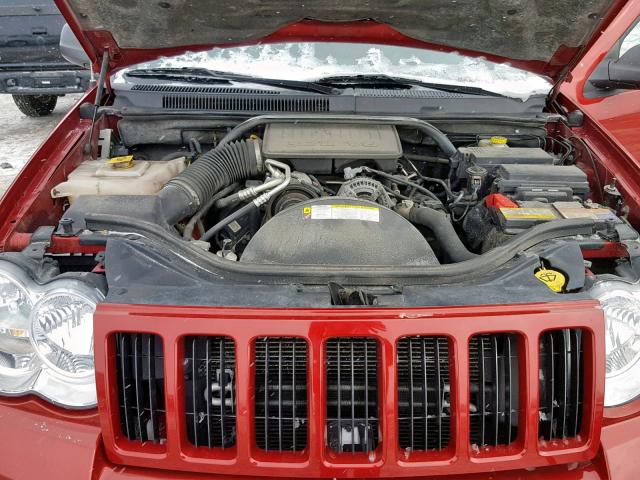 1J4PR4GK0AC134066 - 2010 JEEP GRAND CHER RED photo 7