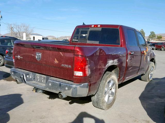 1C6RR7LT8GS346072 - 2016 RAM 1500 SLT BURGUNDY photo 4