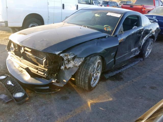 1ZVHT82H485175794 - 2008 FORD MUSTANG GT BLACK photo 2
