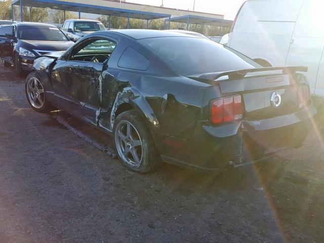 1ZVHT82H485175794 - 2008 FORD MUSTANG GT BLACK photo 3