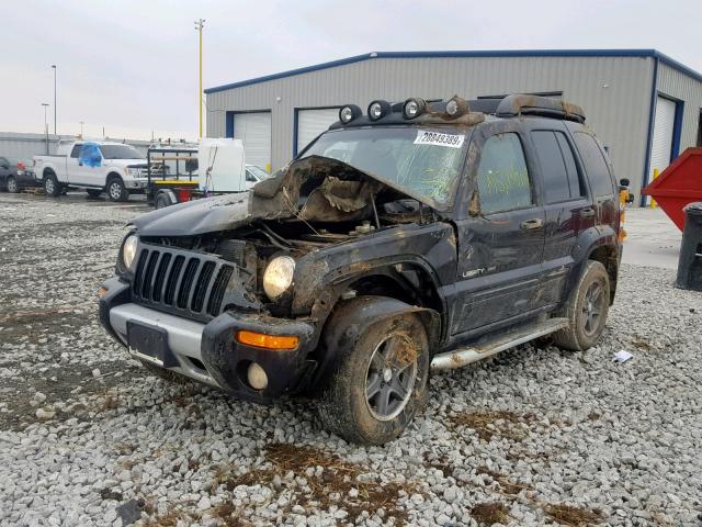 1J4GL38K33W546154 - 2003 JEEP LIBERTY RE BLACK photo 2