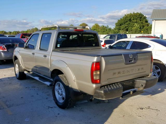 1N6ED27T71C327031 - 2001 NISSAN FRONTIER C GOLD photo 3