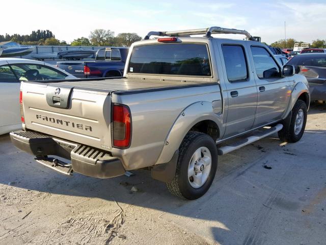 1N6ED27T71C327031 - 2001 NISSAN FRONTIER C GOLD photo 4