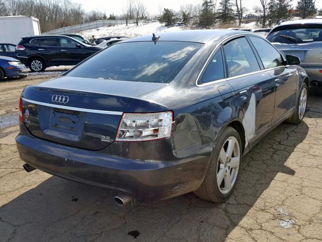 WAUDH74F48N131302 - 2008 AUDI A6 3.2 QUA GRAY photo 4