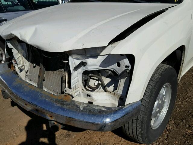 1GCCS148458245065 - 2005 CHEVROLET COLORADO WHITE photo 9