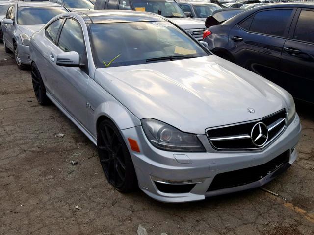 WDDGJ7HB9CF729969 - 2012 MERCEDES-BENZ C 63 AMG SILVER photo 1