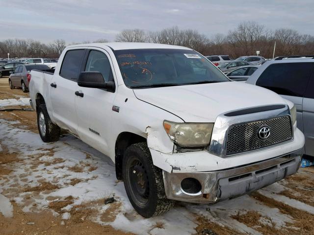 5TFEV54178X050811 - 2008 TOYOTA TUNDRA CRE WHITE photo 1