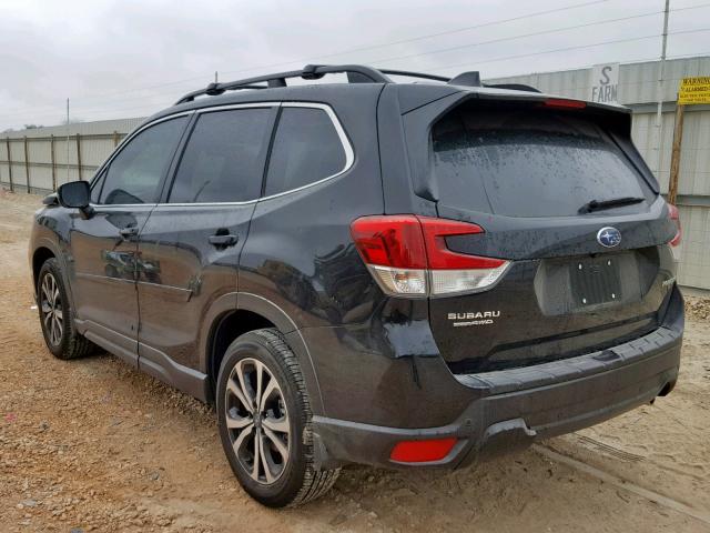 JF2SKAUCXKH449656 - 2019 SUBARU FORESTER L BLACK photo 3