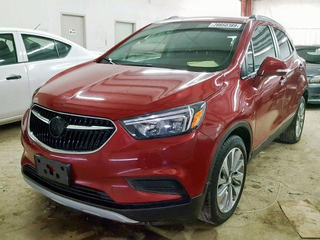 KL4CJASB3HB033518 - 2017 BUICK ENCORE PRE RED photo 2