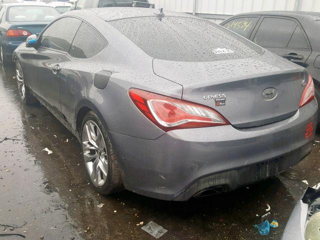 KMHHU6KJ2EU118255 - 2014 HYUNDAI GENESIS CO GRAY photo 3