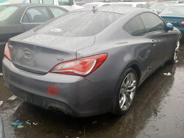 KMHHU6KJ2EU118255 - 2014 HYUNDAI GENESIS CO GRAY photo 4