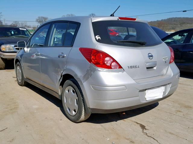 3N1BC13E97L445849 - 2007 NISSAN VERSA S SILVER photo 3