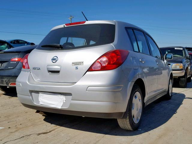 3N1BC13E97L445849 - 2007 NISSAN VERSA S SILVER photo 4