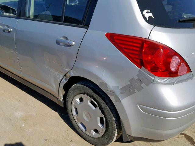 3N1BC13E97L445849 - 2007 NISSAN VERSA S SILVER photo 9