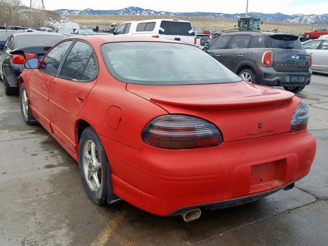 1G2WP52K9XF236515 - 1999 PONTIAC GRAND PRIX RED photo 3