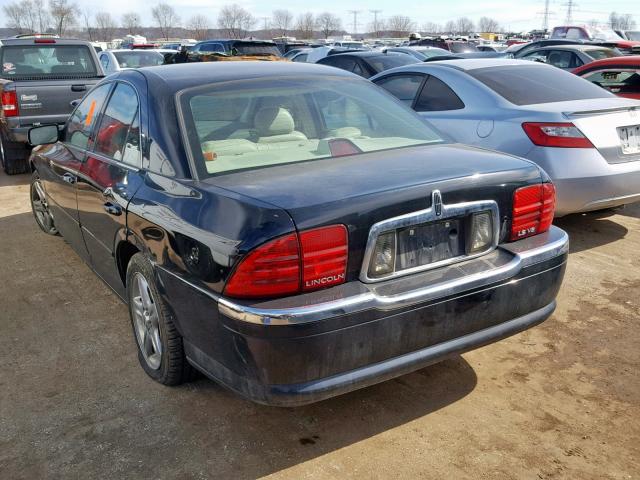 1LNHM87A62Y685013 - 2002 LINCOLN LS أسود صورة 3