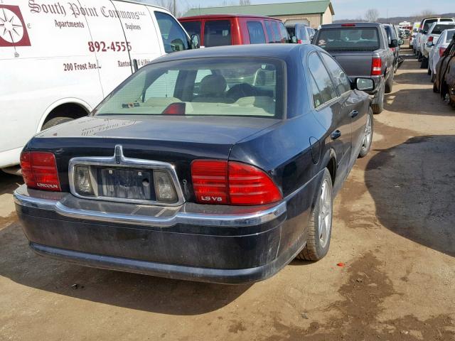 1LNHM87A62Y685013 - 2002 LINCOLN LS أسود صورة 4