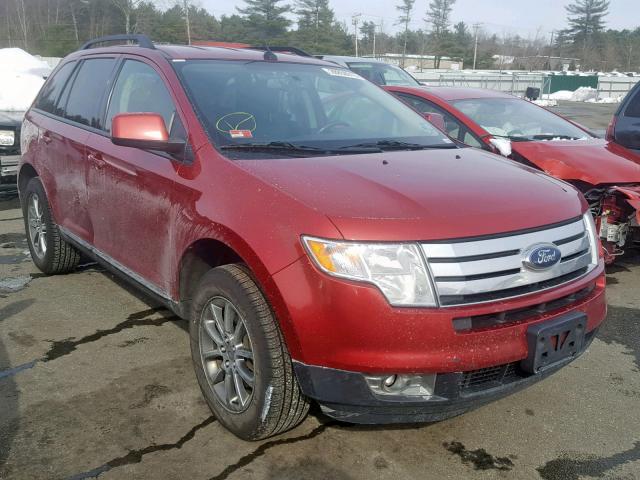 2FMDK48C48BB30452 - 2008 FORD EDGE SEL RED photo 1