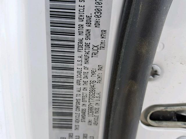 1C6RR7YT7GS280476 - 2016 RAM 1500 REBEL ორფეროვანი ფოტო 10