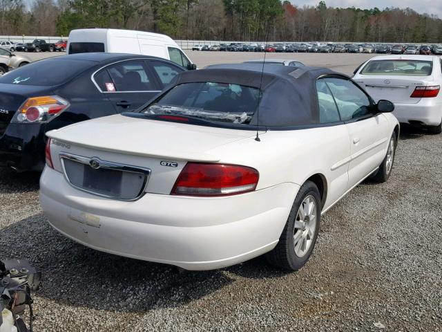 1C3EL75R75N595649 - 2005 CHRYSLER SEBRING GT WHITE photo 4