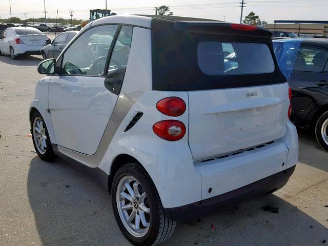WMEEK31X19K293472 - 2009 SMART FORTWO PAS 白色 照片 3