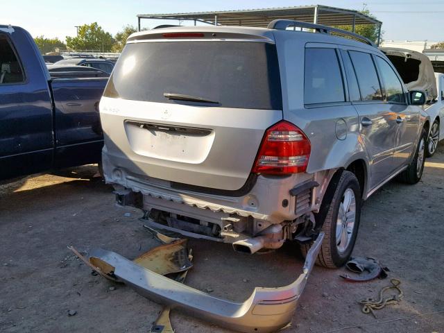 4JGBF71E17A233346 - 2007 MERCEDES-BENZ GL SILVER photo 4