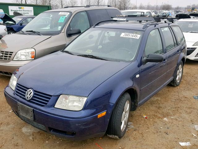 WVWSP61JX3W564948 - 2003 VOLKSWAGEN JETTA GLS BLUE photo 2