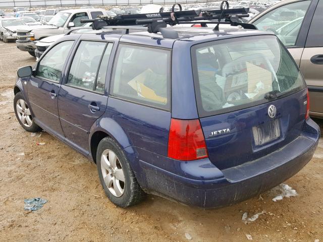 WVWSP61JX3W564948 - 2003 VOLKSWAGEN JETTA GLS BLUE photo 3