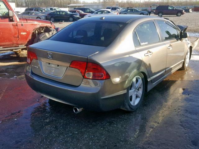 1HGFA16958L098005 - 2008 HONDA CIVIC EXL GRAY photo 4