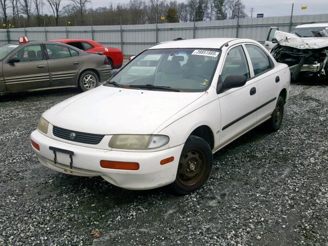 JM1BB1417T0321193 - 1996 MAZDA PROTEGE DX WHITE photo 2