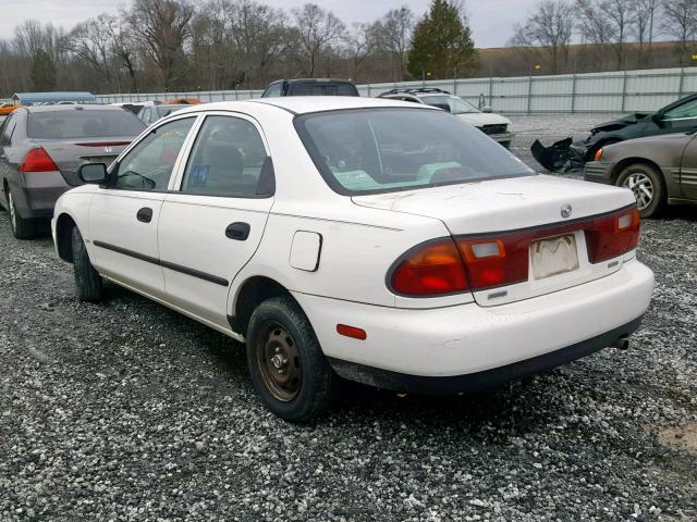 JM1BB1417T0321193 - 1996 MAZDA PROTEGE DX WHITE photo 3