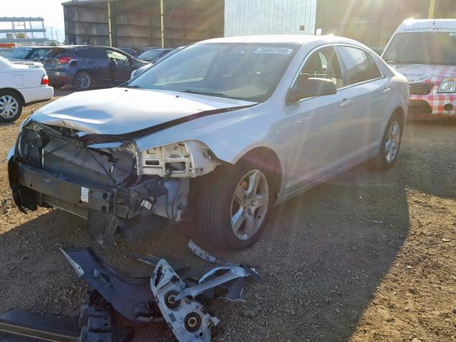 1G1ZA5E08AF282552 - 2010 CHEVROLET MALIBU LS ვერცხლისფერი ფოტო 2