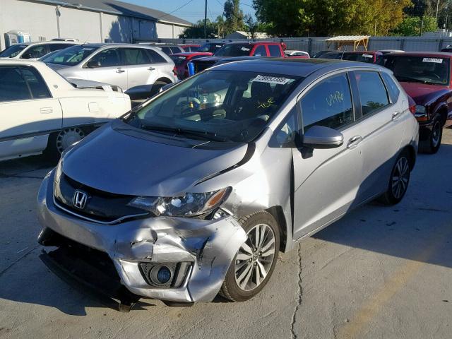 JHMGK5H78HS014993 - 2017 HONDA FIT EX SILVER photo 2