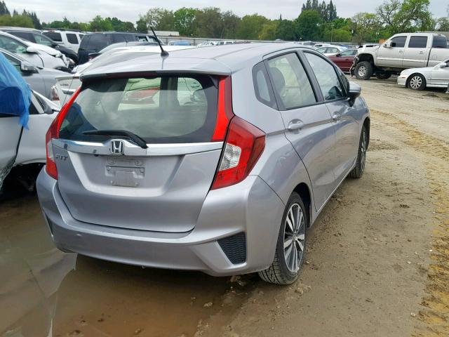 JHMGK5H78HS014993 - 2017 HONDA FIT EX SILVER photo 4