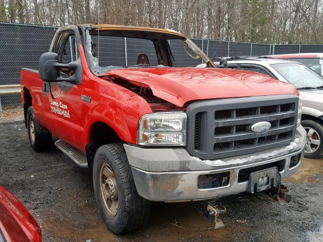 1FTWF31545EA17740 - 2005 FORD F350 SRW S RED photo 1