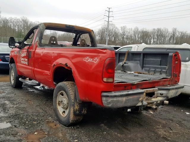 1FTWF31545EA17740 - 2005 FORD F350 SRW S RED photo 3