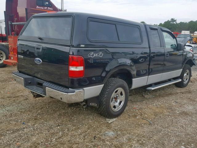 1FTPX145X5NA71724 - 2005 FORD F150 BLACK photo 4