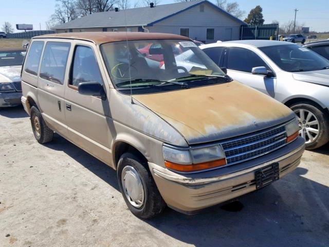 2P4GH2535MR254994 - 1991 PLYMOUTH VOYAGER TAN photo 1