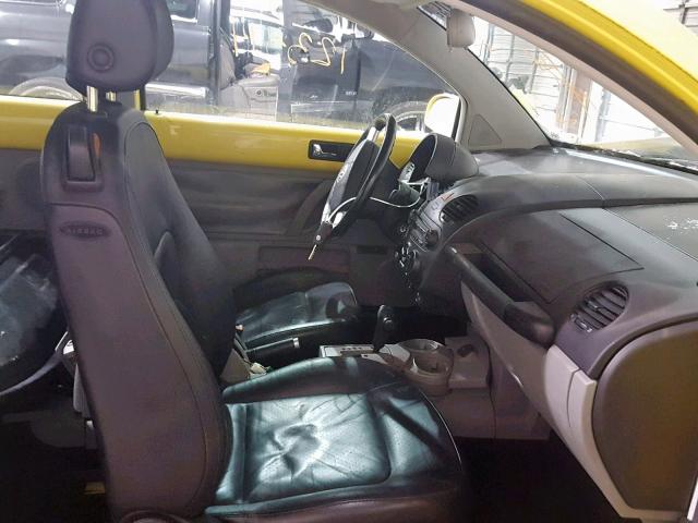 3VWCD31C15M407516 - 2005 VOLKSWAGEN NEW BEETLE ყვითელი ფოტო 5
