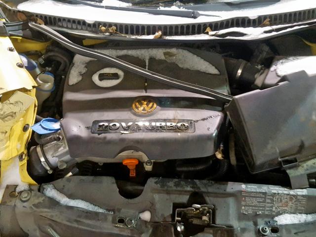 3VWCD31C15M407516 - 2005 VOLKSWAGEN NEW BEETLE ყვითელი ფოტო 7