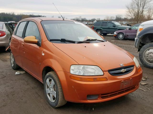 KL1TD66647B781854 - 2007 CHEVROLET AVEO BASE ნარინჯისფერი ფოტო 1
